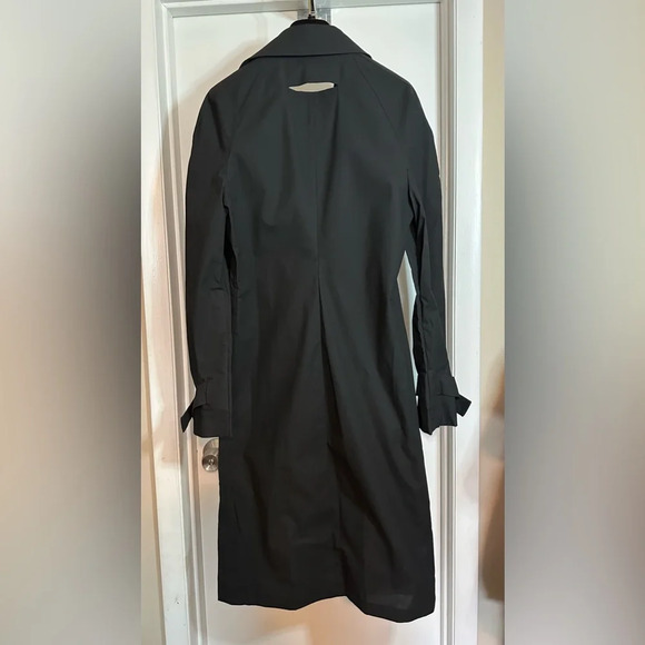 NWT Bottega Veneta Technical Coated Cotton Toile Shirt Midi Dress Off Black 38 - Picture 9 of 15
